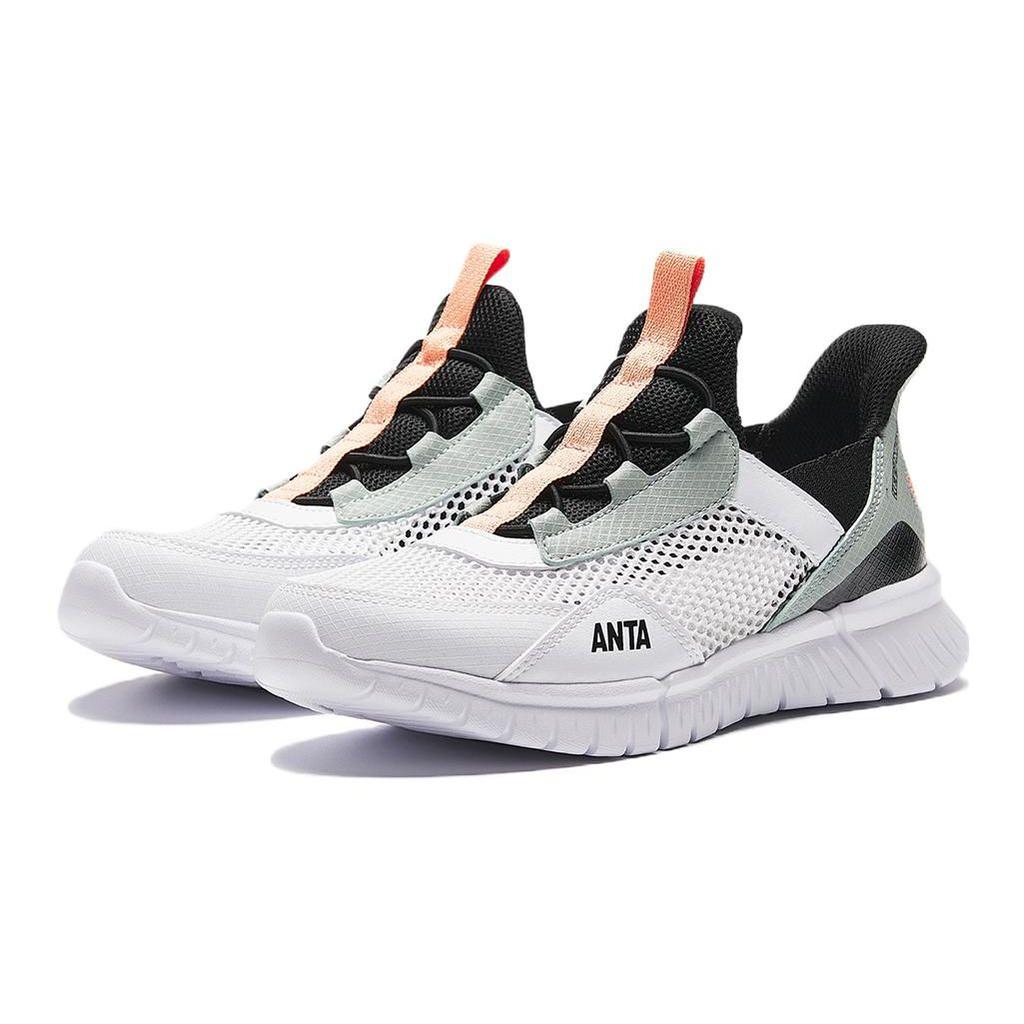 Anta Non-Slip Low-Top Kids Running Shoes Kids Sneakers White Green A312325522-2