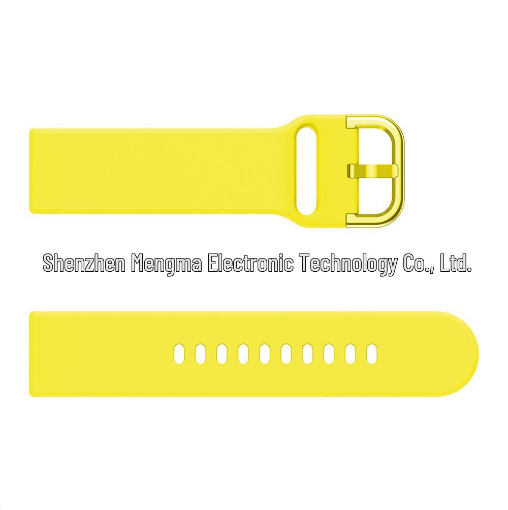 Samsung Galaxy Active2 Silicone Watch Band, Compatible with 20/22mm Watches, Including Huawei GT5.