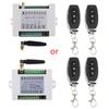 DC12V/24V/36/48V Wireless RF Remote Universal Relay Receiver and Transmitter 3 Channel Remote Control for Garage Door