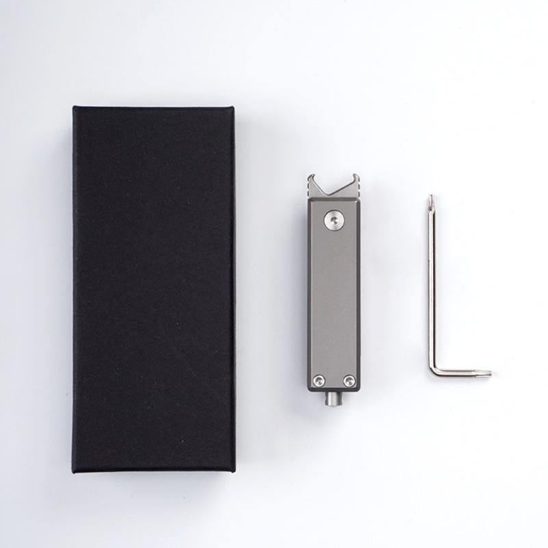 Titanium Alloy Folding Knife for Men Gift Pocket Knife Keychain Unboxing Broken Window Multitool Survival EDC Gadgets with Box