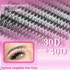 Colour Lash Clusters Set False Eyelashes Extensions Kit Bond And Seal Colorful Simulation Grafted Eyelashes Makeup Supplies