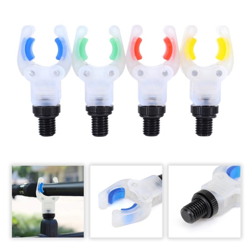 Fishing Rod Rest Head with Night-Visible Fork, V-Shaped Support and Screw-In Base, Pier Use, Shore Use, Night Fishing