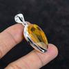 Faceted Citrine Pendant Genuine Gemstone Pendant Unique Jewelry 925 Sterling Silver Pendant Handmade Pendant Silver Jewelry Engagement Gifts