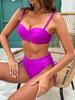 Underwire Bikini Swimsuit High Waist Swimwear for Women Push Up Two Piece Bathing Suits Push Up Summer Female