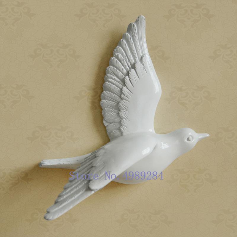Creative Resin Little bird Wall decoration 3D Home decor wall hangings Decorative accessories Modern crafts Background wall