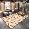 Cute cartoon animal Pattern Square Carpet,Area Rug,Carpet Rug for Living Room Bedroom Sofa Playroom Decor,Non-slip Floor Mat,Holiday Birthday Gifts