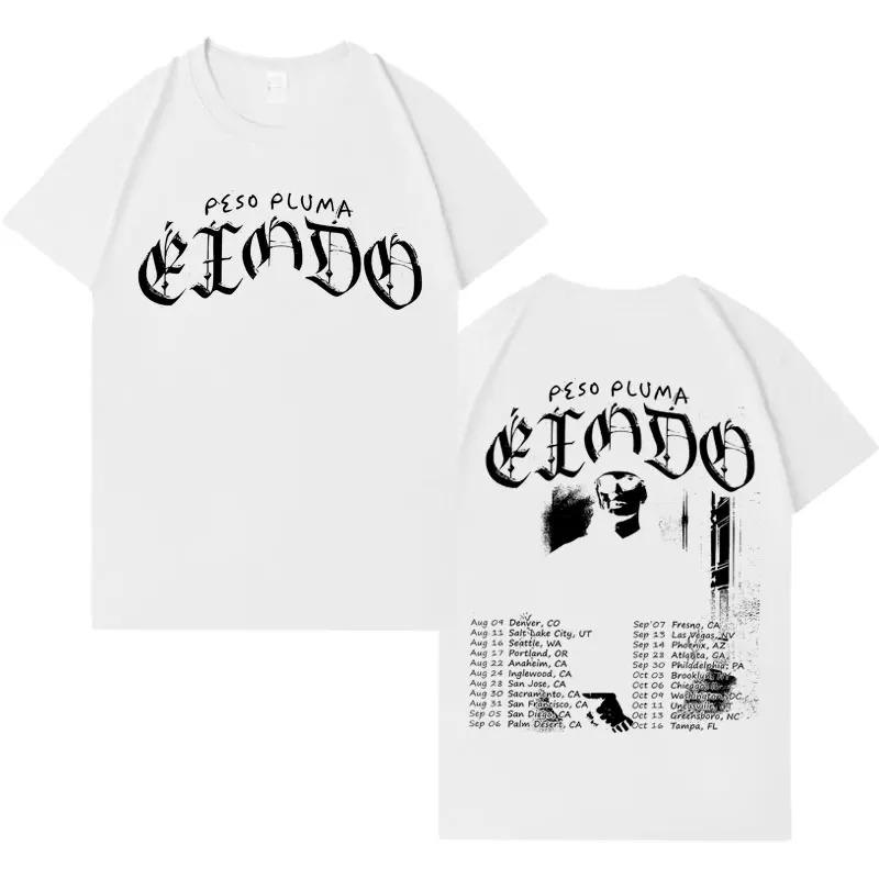 Rapper Peso Pluma Gothic Hip Hop Harajuku Graphic TShirts  Mens Oversized Aesthetic Hipster Casual Cotton Short Sleeves