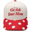 Go Ask Your Mom Embroidery Truck Driver Baseball Cap Color Matching Fun Men's and Women's Casual Sun Hats