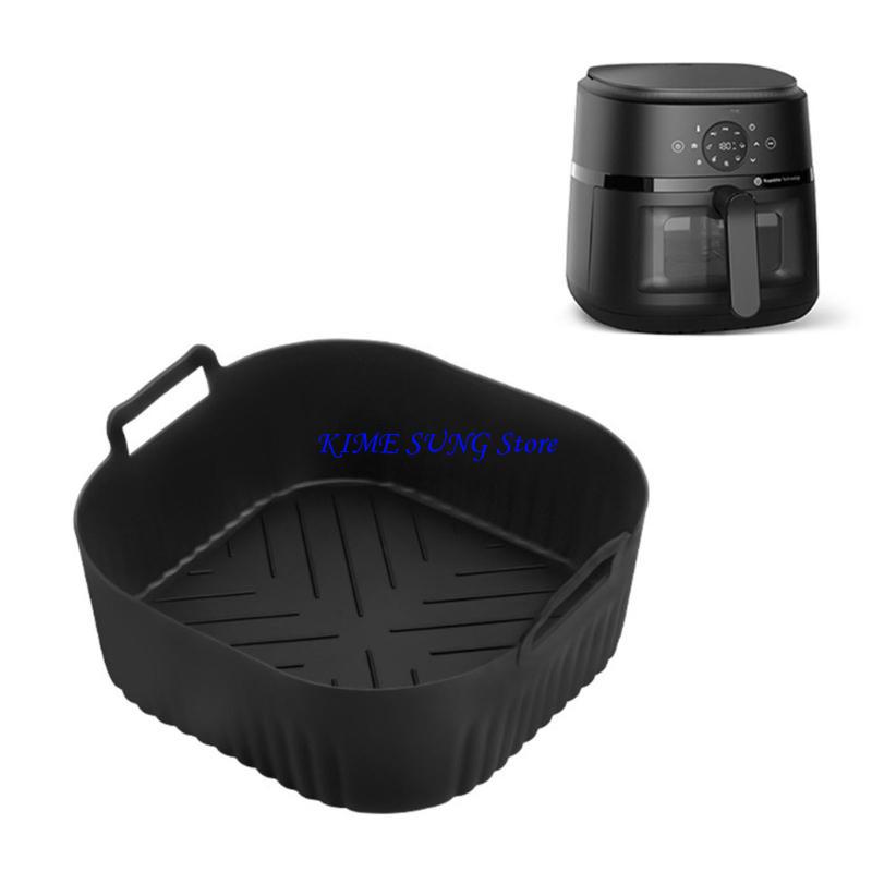 L5BD 2Pcs Air Frying Machine Silicone Liners Frying Basket For Replacement Reusable Air Frying Machine Silicone Accessories for