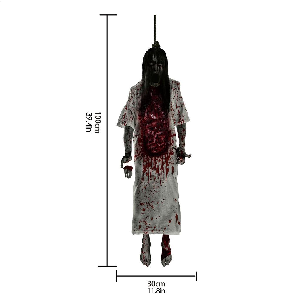 Halloween Window Stickers Suspending Corpse Halloween Window Decorations Stickers Spooky Wall Stickers Glass Window Decals