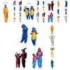 Kids' Cartoon Onesie Sleepwear Hooded And Long Sleeves