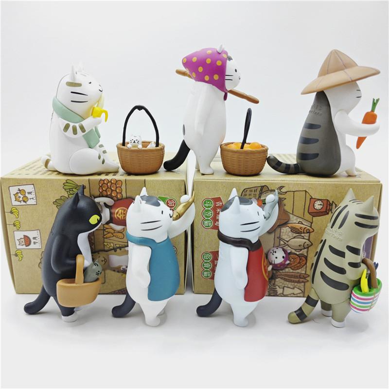 Adorable Pvc Collectible Blind Box Figurine Of Miss Cat Toy Model Display Piece