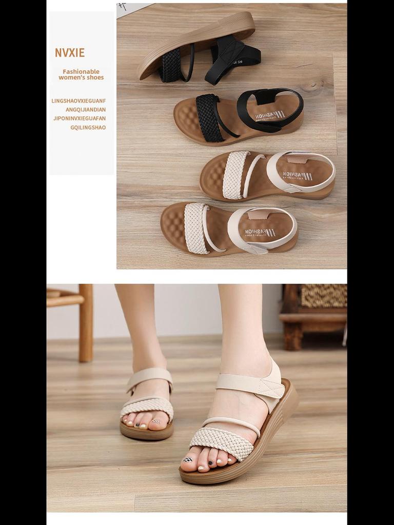 2025 Summer Fashion: Soft Sole Wedge Sandals for Middle-Aged Women