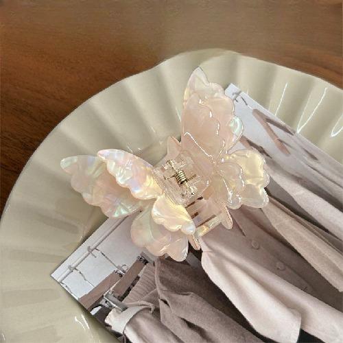 Gradient Butterfly Hair Claw Korean Simple Fashion Hair Claws Headwear Hairpin Women Colorful Hair Decorations Style Accessories