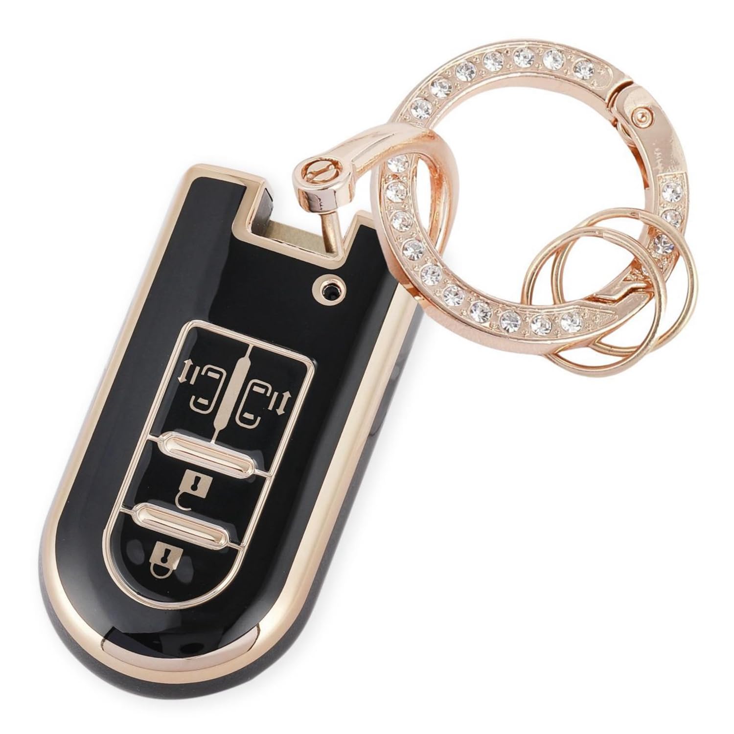 [YANMW] Key Case Compatible Toyota Daihatsu Tank Roomy Key Cover чёрный