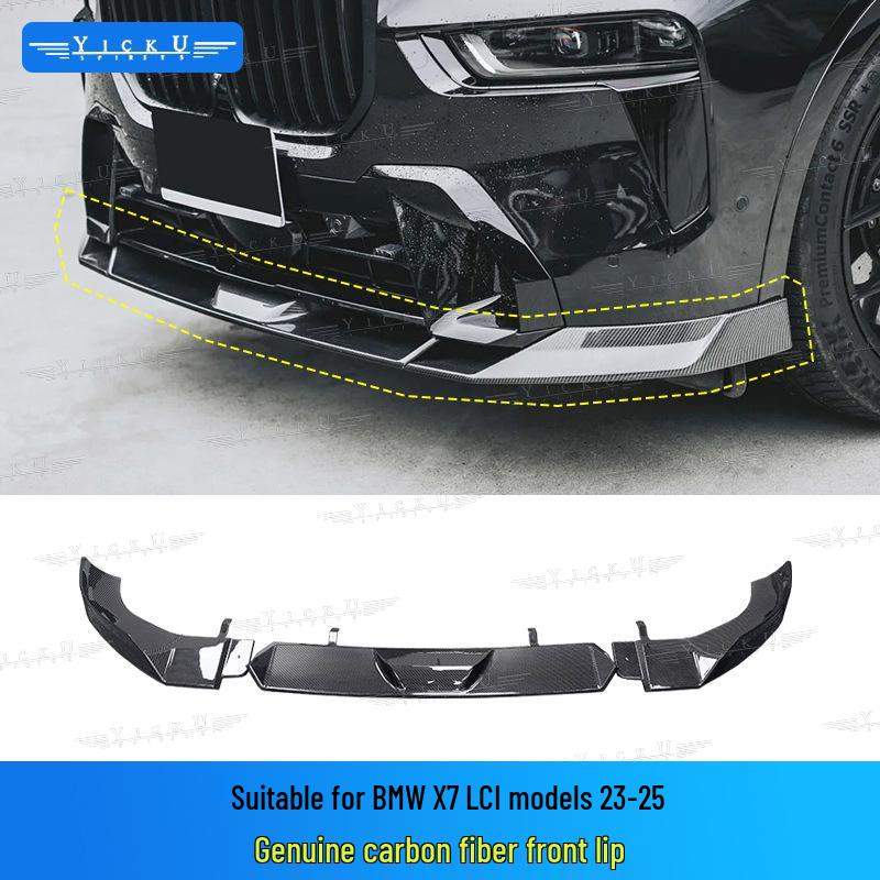 BMW X7 LCI FD Style Body Kit: Front Lip, Side Skirts, Rear Lip, Tail Wing in Carbon Fiber