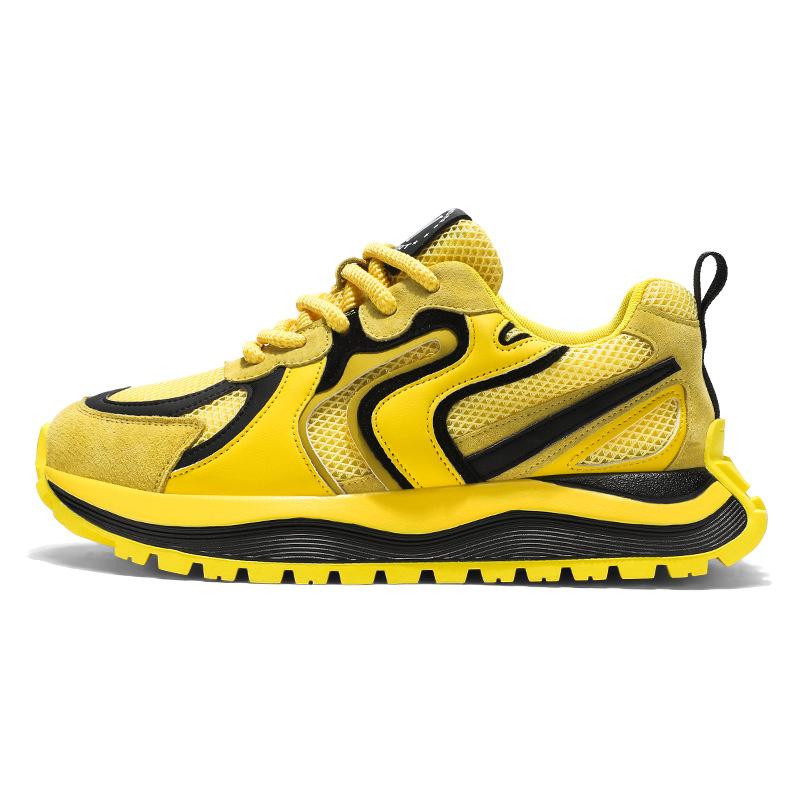 Men's 2025 new summer mesh breathable versatile casual sports shoes, student soft sole lightweight running daddy shoes for men
