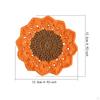 Crochet Coaster Coffee and Tea Flower Shape Round Woven Funny Gift Non Slip Decoration Cup