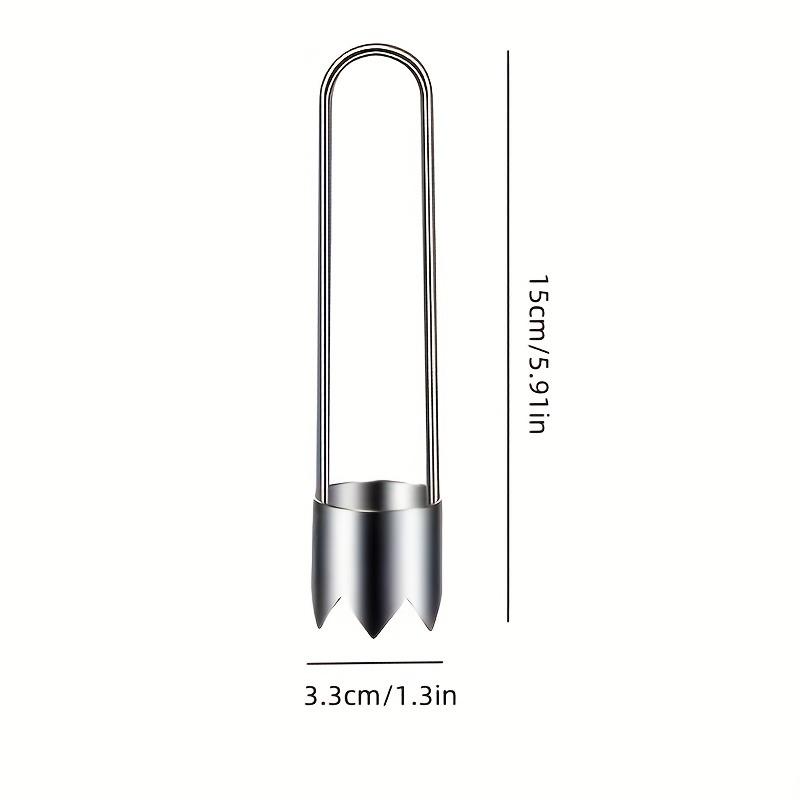 

Stainless Steel Fruit & Vegetable Core Pitter, Seed Remover for Bell Peppers Apples, Durable Easy to Use Versatile Kitchen Tool United States