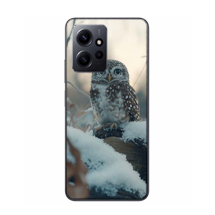 Owl in Winter Phone Case For Redmi Note 14 15 Pro 5G 13 12 Pro Plus 11 11T 11E 11S 10 Pro 10S 9 9S Cover Cell Clear TPU Capa Com