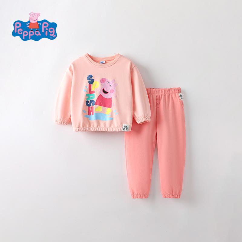 Σετ Δύο Τεμαχίων με Σχέδιο Δεινόσαυρο Peppa Pig: Φούτερ Μακρυμάνικο & Φόρμα