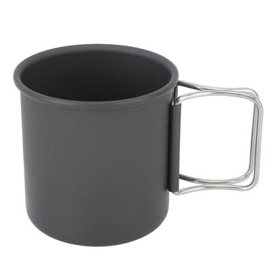 Campingbecher mit klappbarem Griff Edelstahl Tragbarer Campingbecher für Camping Picknick Wandern