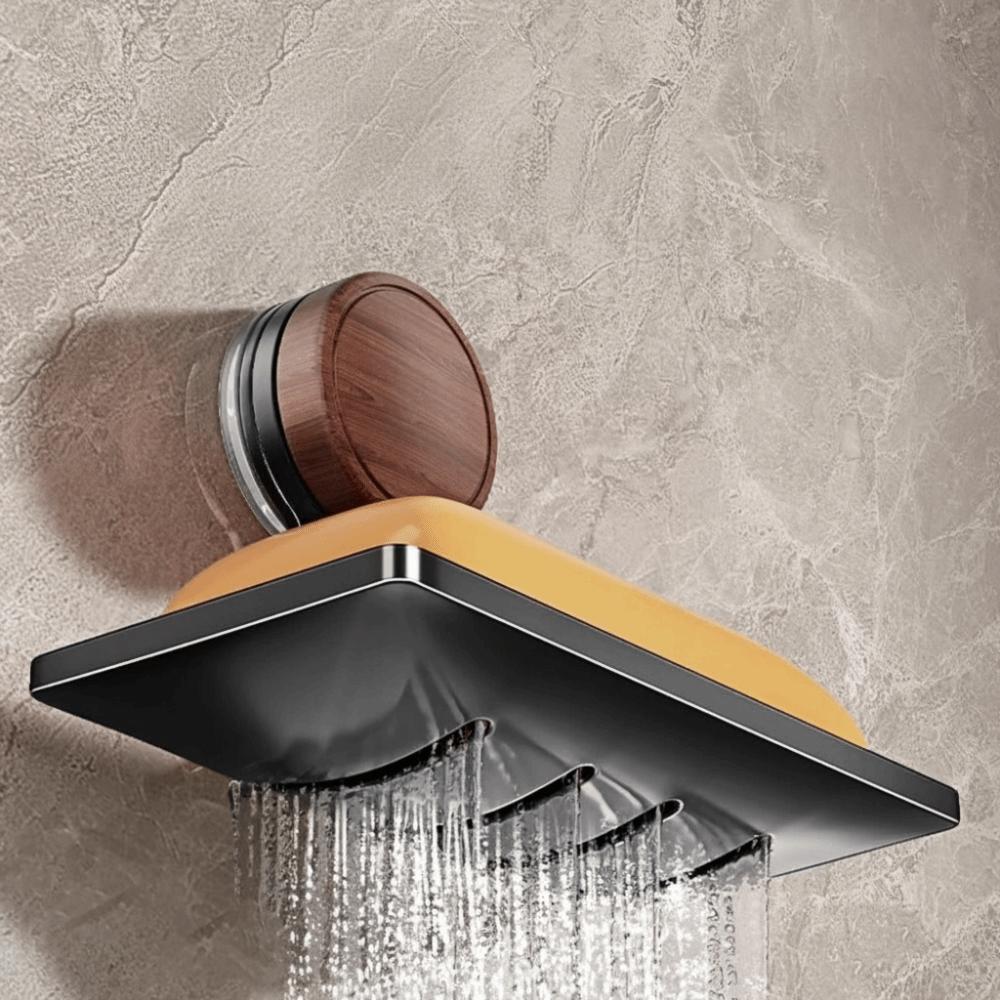 Suction Cup Soap Dish Self-draining Soap Holder Punch-free Soap Box Bathroom