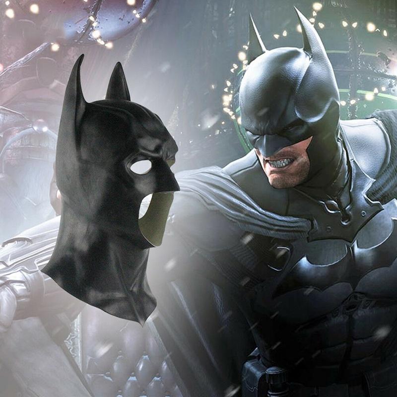 Ultimat Batman Helmask med Huva För Vuxen Cosplay The Dark Knight Rises Halloween Rekvisita