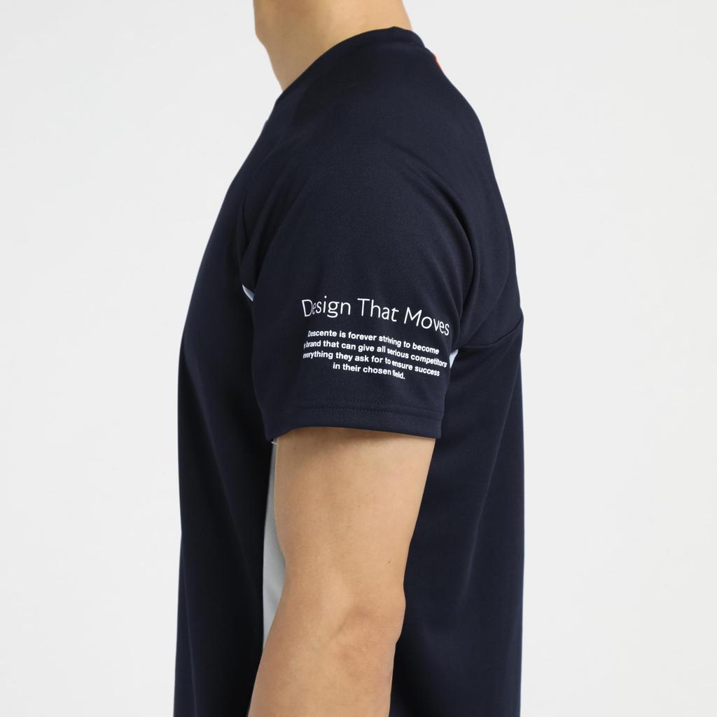 DESCENTE Volleyball Short Sleeve Easy to Move Raglan for Men and Club NV00 Shirt, Moisture-Wicking, Quick-Drying, Breathable, in, Sleeves, Women,