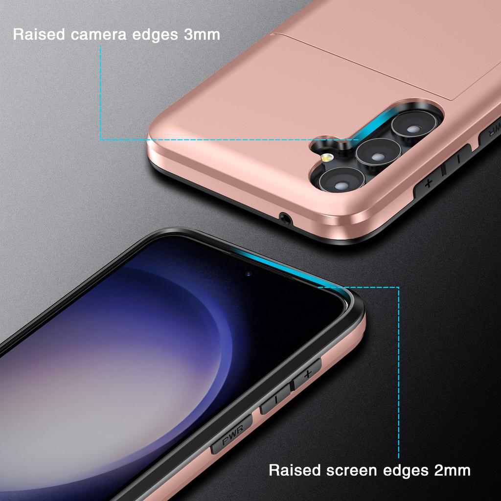 For Samsung Galaxy S24 Phone Case TPU+PC Dual Layer Protective Cover