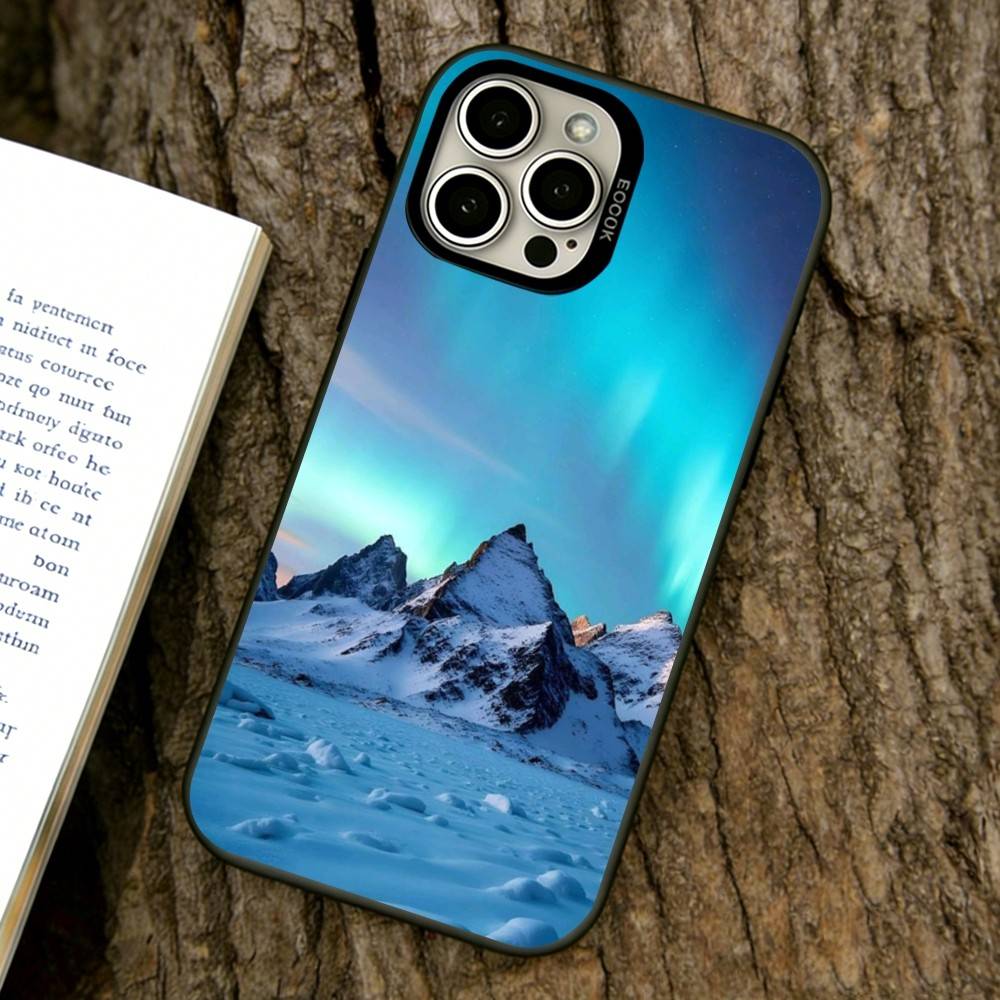 

Pristine Snowy Landscapes Phone Case For iPhone 17,16,15,14,13,12,11 Plus,Pro Max,XS,Colorful Silver Phone case Funda Cover iPhone13Pro