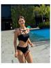 Korean Retro Bandeau Camisole Swimsuit for Women