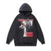 American Retro Digital Direct Injection Printing Hoodie Vintage 430G Pure Cotton Washed Sweater Men