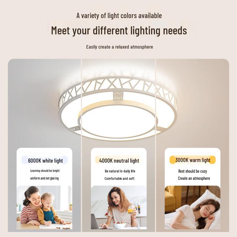 Creative Moon & Heart Dimmable Ceiling Lamp