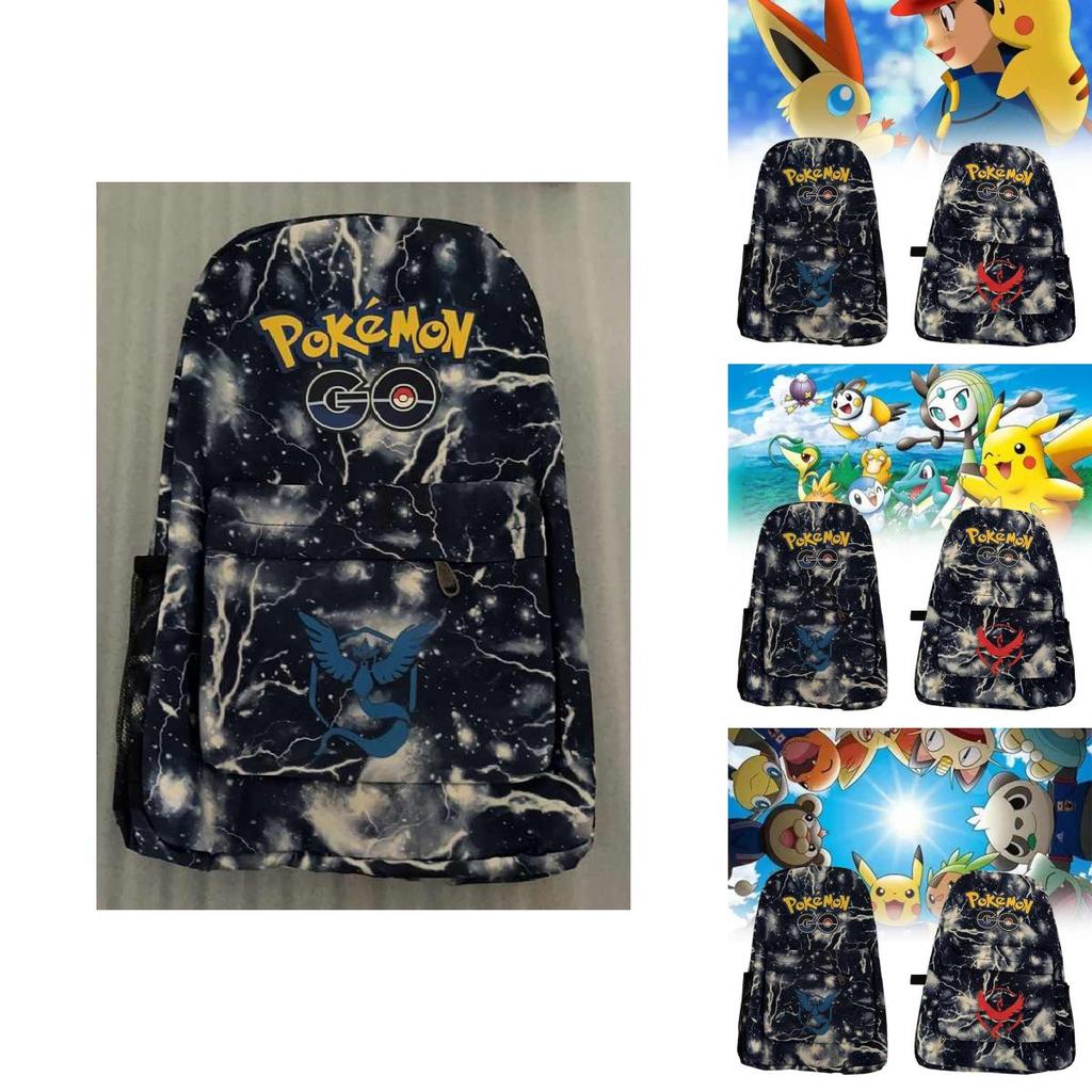 Pokmon Backpack With Waterproof Oxford Fabric For School Students
