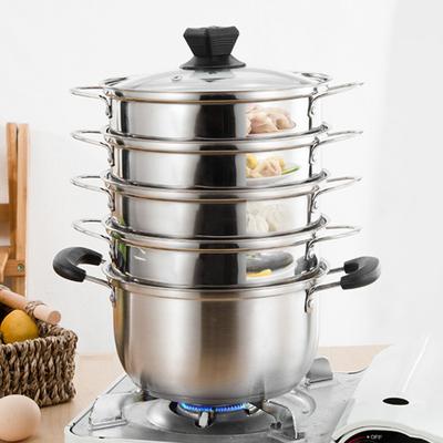 Lower Cooking Long-lasting Durable Food Grade Stainless Steel Buns Steamer Vegetable Steamer