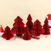 Honeycomb Christmas Tree 3D Honeycomb Table Centerpiece Folding Paper Christmas Tree Ornament for Winter Home Xmas Party Decoration