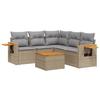 VidaXL Garden Lounge Set with Cushions 6 Pcs, Patio Sofas, Patio Furniture Set, Outdoor Furniture, Beige 3259210