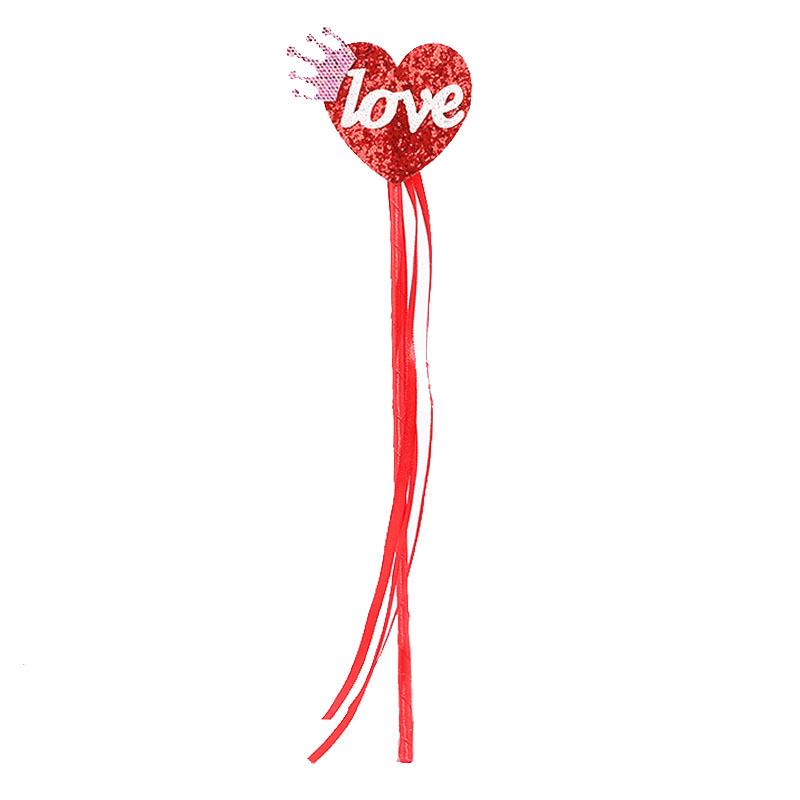 Valentine's Day Red Heart Headband Hair Clip - Wedding & Party Photo Prop