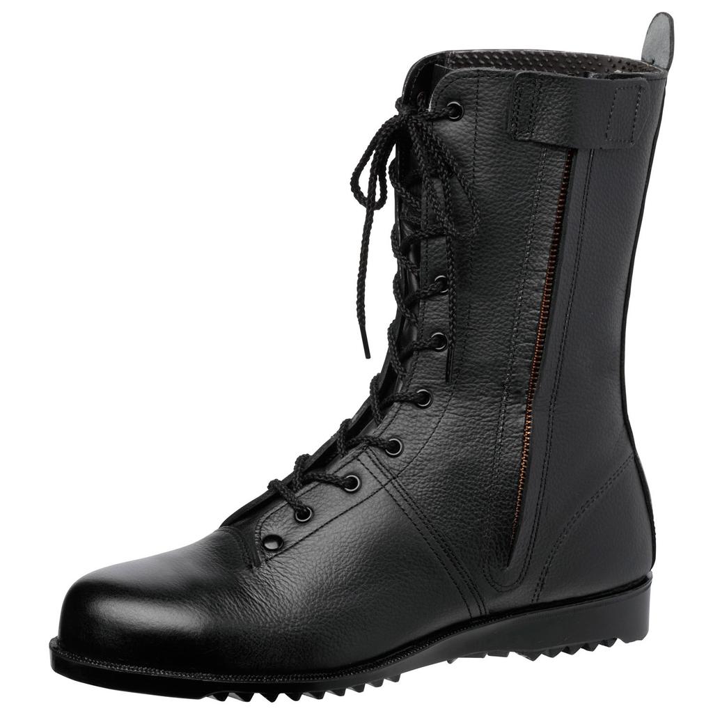 Midori Anzen Safety JIS Long for Regular Work and with Toe All Size cm Shoes, Standard, Boots, High-Altitude Work, Cap, VS5311NF, Eyelets, Black, 27.0