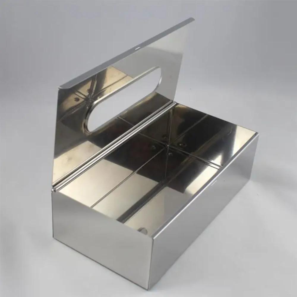 Wet Tissue Box Stainless Steel Modern Desktop Seal Tissue Case Modern Waterproof Metal Tissue Dispenser for BathroomKitchen Gift