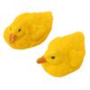 2pcs Duck Statue Simulation Innovative Cute Hand Painted Mini Resin Duck Figure for Garden Patio