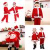 Kids Xmas Outfit Boys Girls Santa Claus Cosplay Costume Christmas Clothes