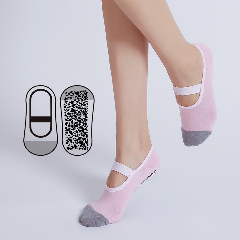 

Женские весенне-летние нескользящие профессиональные носки для пилатеса, прыжковых упражнений, разогрева, фитнеса, йоги 1 pair розовый