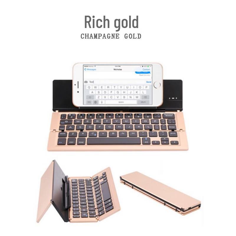 Tri-Fold Wireless Bluetooth Keyboard with Stand