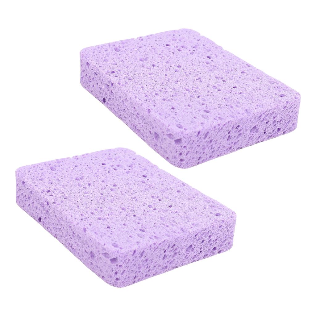 2Pcs Painting Sponge Rectangle Absorbent Sponge Set with Storage Box for Crafting Clning