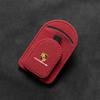 Auto Magnetic Leather Car Visor Sunglasses Holder Ticket Card Clips For Porsche Panamera Macan Boxster Cayman Cayenne 911 718 IK8