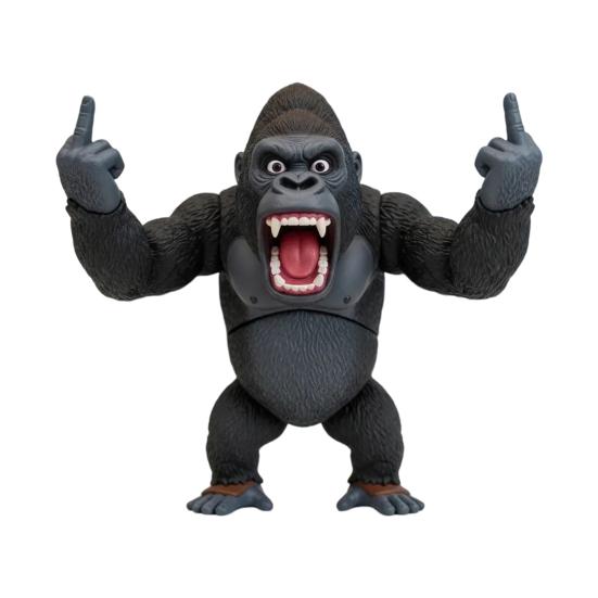 Angry Animal Figurine Resin Flip The Bird Animal Ornament Desktop Middle Finger Animal Statue for Home Office Desk Shelf Decor
