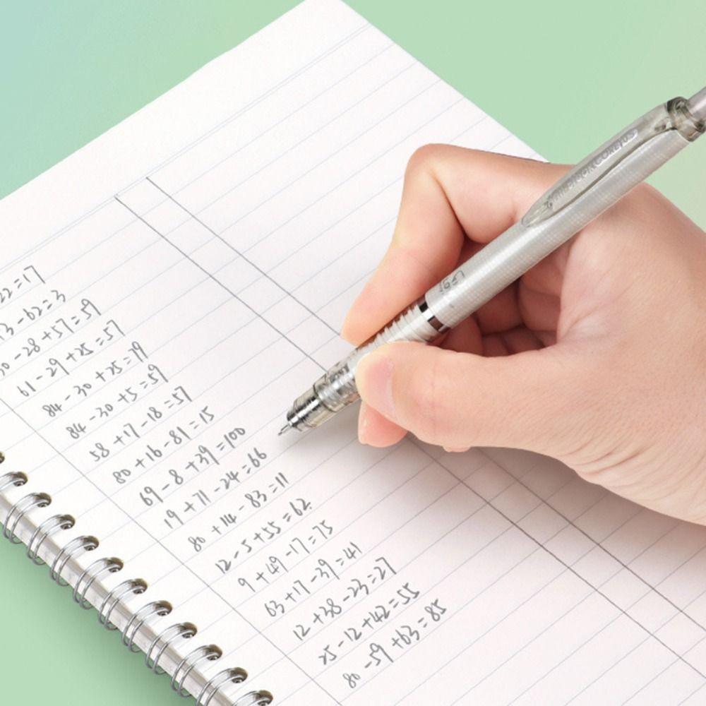 Simple Low Gravity Mechanical Pencil 0.5mm Metal Tip Smooth Writing Propelling Pencil 2B Pencil Students