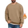 Men's Lined Sweatshirts Premium Heavy-weight Fleece Pullover Thick Thermal Sweatshirts